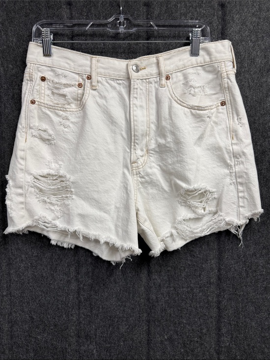 American Eagle Outfitters Pants - American Eagle Outfitters White Distressed Denim Shorts